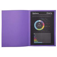 Exacompta Rock&apos;s 80 dossiermap, ft 22 x 31 cm, pak van 100, paars - thumbnail