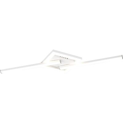 Draaibare LED Plafondlamp 17W - Natuurlijk Wit 4000K - Mat Wit Metaal