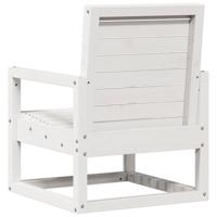 3-delige Loungeset massief grenenhout wit - thumbnail
