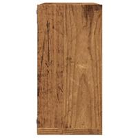 Wandschappen kubus 6 st 30x15x30cm bewerkt hout oud houtkleurig - thumbnail