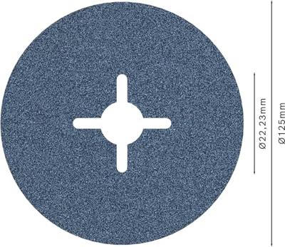 Bosch Accessories 2608606734 Fiberschijf Diameter 125 mm 1 stuk(s)