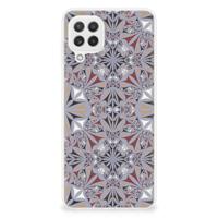 Samsung Galaxy A22 4G | M22 | TPU | Siliconen hoesje | Flower Tiles - thumbnail