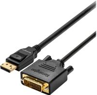 Kensington DisplayPort 1.1 naar DVI-D Kabel, 1,8 Meter M/M Passieve Eenrichtingsadapter, HDCP Compatibel, Full HD, 1080p, Kabel voor Monitoren en Projectors (K33023WW) - thumbnail