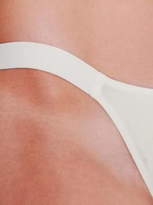 2-pack dames tangaslips - Go Casual - Hoog opgesneden katoenen tanga slip