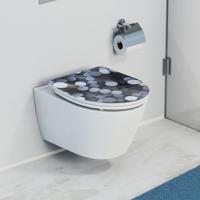 Duroplast High Gloss WC-bril ROUND DIPS met soft-close en quick-release - thumbnail