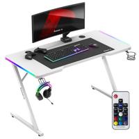 Huzaro Hero 2.5 RGB gaming bureau wit - thumbnail