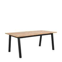 Eetkamertafel Kamena - eikenkleur - 75x180x95 cm - Leen Bakker - thumbnail