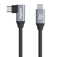 SmallRig 4791 USB-C (Straight) to USB-C (Angled) Data Cable (60cm / 23.6in) - thumbnail