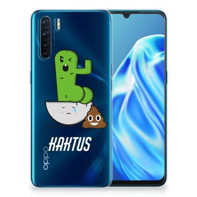 OPPO A91 Telefoonhoesje met Naam Cactus Poo