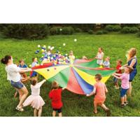 Outdoor Play parachutedoek met ballen - thumbnail