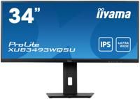 iiyama ProLite XUB3493WQSU-B5 computer monitor 86,4 cm (34") 3440 x 1440 Pixels UltraWide Quad HD LED Zwart - thumbnail