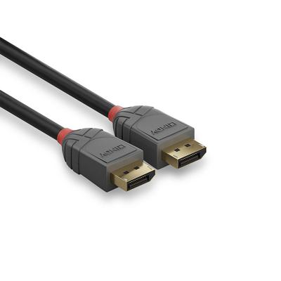 LINDY 36486 USB-kabel DisplayPort Aansluitkabel DisplayPort-stekker, DisplayPort-stekker 10.00 m Zwart