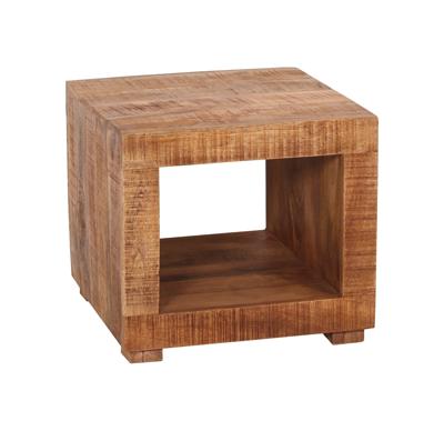 Artistiq Bijzettafel 'Aeden' Mangohout, 50 x 50cm