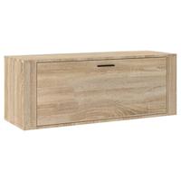 VidaXL Wandschoenenkast 100x35x38 cm bewerkt hout sonoma eiken - thumbnail