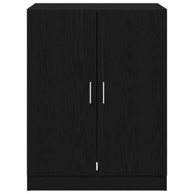 Wasmachinekast met opslag Zwart eiken 70.5 x 71.5 x 91.5 cm