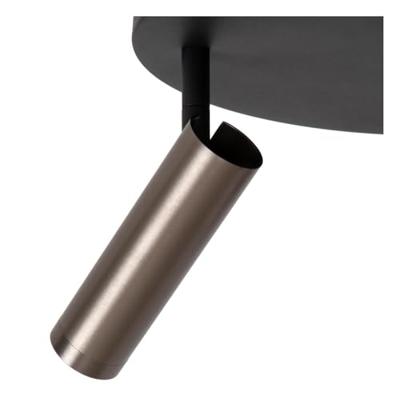 Lucide GRADO - Plafondspot - Ø 25 cm - 3xGU10 (MR11) - Grijs ijzer