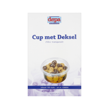 Cup + dks 250ml r101 trp schapdoos | 100 stuks