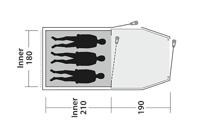 Outwell Earth 3 Plus Tunneltent - thumbnail