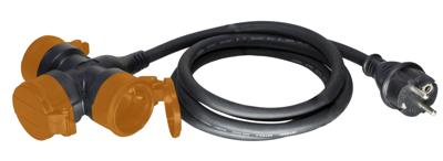 Relectric PRO verlengsnoer 5 mtr 3-voudig 3x1,5mm - RELEC493135 RELEC493135