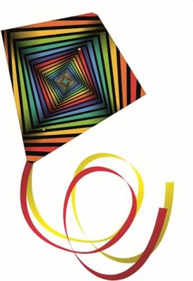 Günther Flugspiele Vlieger Square Spanwijdte 700 mm Geschikt voor windsterkte 4 - 9 bft Günther Flugspiele Vlieger Square Spanwijdte 700 mm Geschikt voor windsterkte 4 - 9 bft