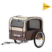 BLUE BIRD fiets-hondenkar dog trailer 20" brown/beige - thumbnail