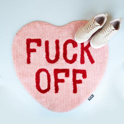 Fuck Off hart vloerkleedje Fuck Off hart vloerkleedje