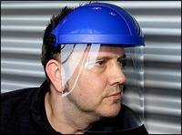 Leipold Doehle 2669 Gezichtsscherm Blauw, Transparant EN 166 DIN 166 - thumbnail