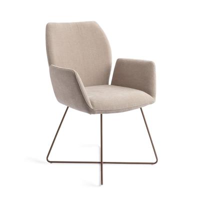 Jesper Home Misaki eetkamerstoel Sand Strand cross rose