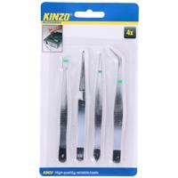 Kinzo pincetset 4-delig op kaart - thumbnail