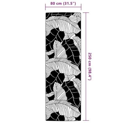 VidaXL Buitenkleed arakil 80x250 cm polypropeen groen