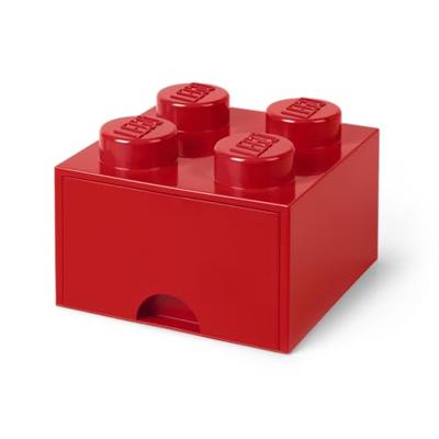 Room Copenhagen LEGO Brick Drawer 4 Rood opbergdoos