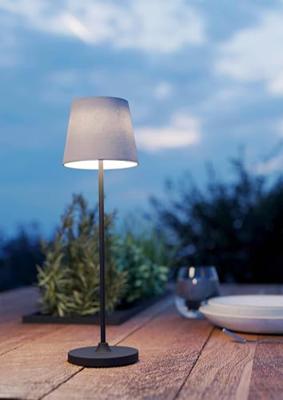 Eglo TafellampLeonero wit met stof - 75937