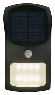 Searchlight Zwarte wandlampSolar design - 67420BK-PIR