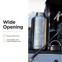 Klean Kanteen Classic Wide met ringdop, 1900ml/64oz Drinkfles Brushed Stainless 1900ml - thumbnail