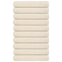 Handdoeken 10 st 100x200 cm 360 g/m 100% katoen crmekleurig - thumbnail