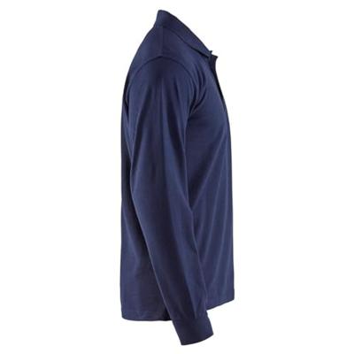 Blåkläder Poloshirt lange mouw 33881050 | Marineblauw | Maat 4XL - 7330509482049