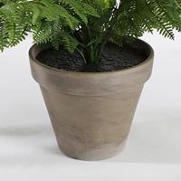 Kunstplant mica varen groen in pot stan grijs - thumbnail