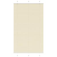 VidaXL Plissé rolgordijn 115x200cm stofbreedte 114,4cm polyester crème - thumbnail
