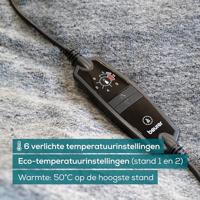 Beurer HD 75 Nordic Grey Green Planet Warmtedeken Grijs - thumbnail