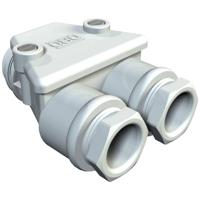 OBO Bettermann 2024063 Tweelingsschroefverbinding Kunststof, Polystereen Lichtgrijs 1 stuk(s) - thumbnail