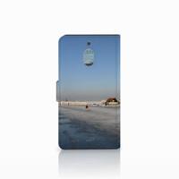Nokia 2.1 (2018) Flip Cover Schaatsers - thumbnail