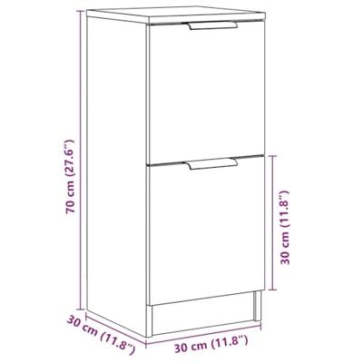 Dressoir 30x30x70 cm bewerkt hout artisanaal eikenkleur Dressoir 30x30x70 cm bewerkt hout artisanaal eikenkleur