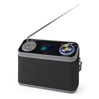 DAB+ Radio | Tafelmodel | DAB+ / FM | 2.4 " | Kleurenscherm | Batterij Gevoed / Netvoeding | Digitaal | 24 W | Bluetooth® | Koptelefoonoutput | Wekker | Slaaptimer | Handgreep | Zwart