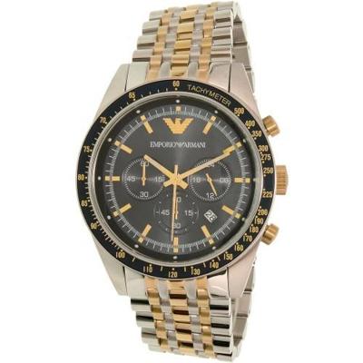 Emporio Emporio Armani chronograaf quartz herenhorloge met blauwe wijzerplaat AR8030