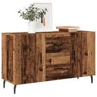Dressoir 100x36x60 cm bewerkt hout oud houtkleurig - thumbnail