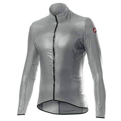 Castelli Aria shell fietsjack zilver heren XL Castelli Aria shell fietsjack zilver heren XL