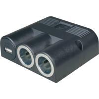 ProCar 67334501 67334500 Sigarettenaanstekerverdeler Aantal sigarettenaanstekerbussen: 2 x Interfaces: USB: 1 x Stroombelasting (max.): 16 A - thumbnail