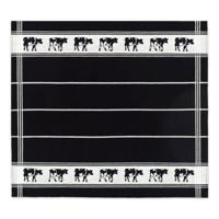 DDDDD theedoek 60x55 cm zw/bon zw/wi - thumbnail