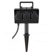 Buitenstopcontact 3-voudig IP44 max 3680 Watt - thumbnail