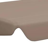 Vervangingsluifel voor schommelbank 150/130x105/70 cm taupe - thumbnail